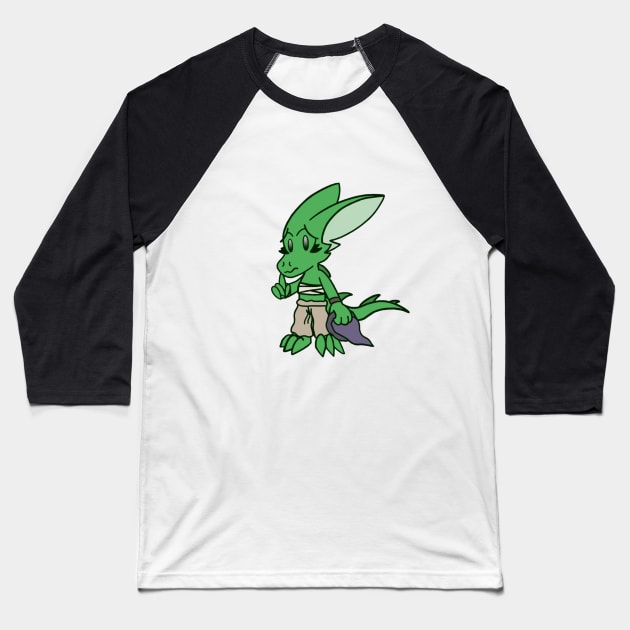 Young Kobold Girl Baseball T-Shirt by Churgo